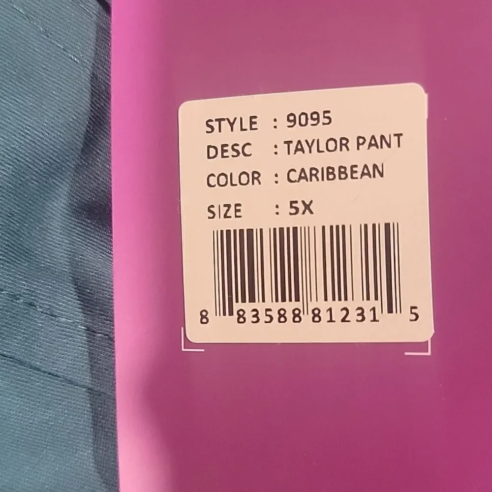 PURPLE Label by Healing Hands Taylor Style Scrub Pants Uniform Nursing 5x